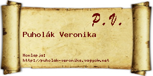 Puholák Veronika névjegykártya